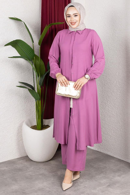 Long Hijab Suit | Rose – NEOMODEST product image 1