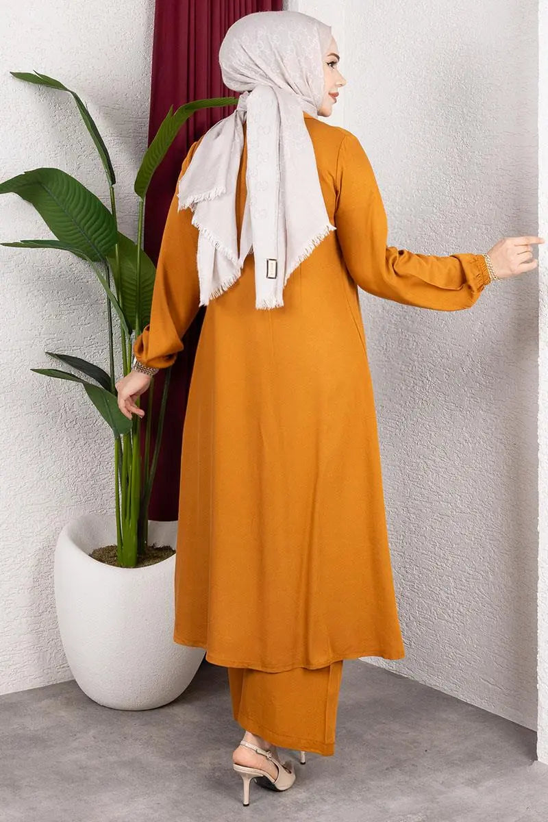 Long Hijab Suit | Orange – NEOMODEST product image 4