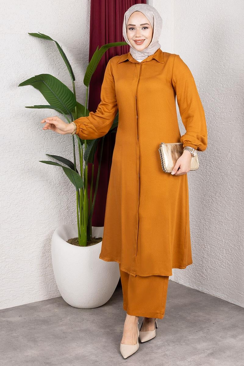 Long Hijab Suit | Orange – NEOMODEST product image 1
