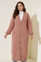 Long Knitted Cardigan With Knitted Pattern – NEOMODEST product image 1
