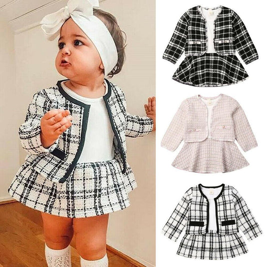 Long-sleeved Two-pieces Baby Girls' Suit