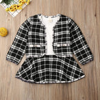 Long-sleeved Two-pieces Baby Girls’ Suit - Black / 100cm - 2-pieces set