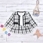 Long-sleeved Two-pieces Baby Girls’ Suit - White / 100cm - 2-pieces set