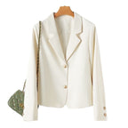Loose Small Suit Single-breasted Coat - Coat