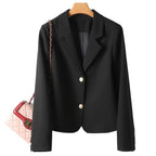 Loose Small Suit Single-breasted Coat - Coat