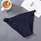 Low Waist Comfortable Panties Women’s Cute Underwear - Navy Blue / L