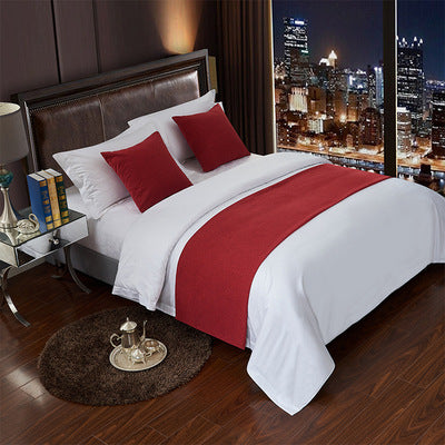 Luxury Hotel Bed Runner Mat with Pillow Covers - Hotel bed runner mat with pillow covers
