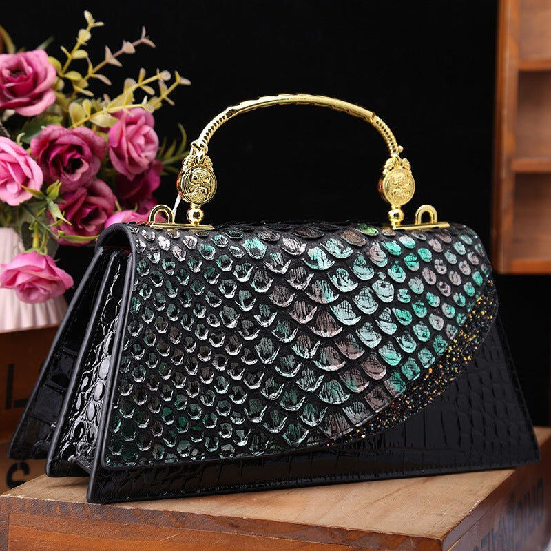 Luxury Shoulder Messenger Bag - Black - Bag
