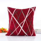 Luxury Striped Cushion Cover - Red - cushion cover