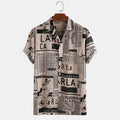 Men’s Casual Summer Shirt - Photo Color / 2XL - Men’s shirt