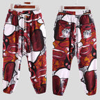 Men’s Cotton and Linen Casual Plus Size Crotch Bloomers - Plus Size Crotch Bloomers