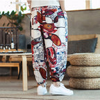 Men’s Cotton and Linen Casual Plus Size Crotch Bloomers - Plus Size Crotch Bloomers