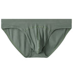 Men’s Low Waist Breathable Briefs - Grass Green / L - Men’s Briefs