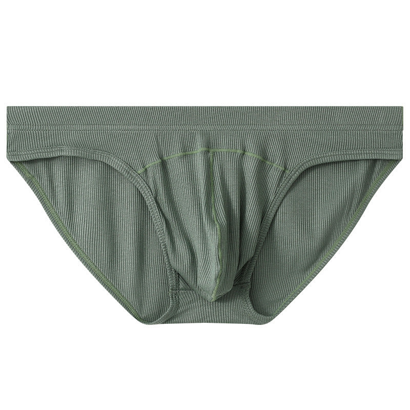 Men’s Low Waist Breathable Briefs - Grass Green / L - Men’s Briefs