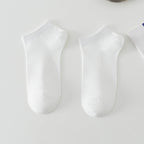 Men’s Solid Colour Breathable Boat Socks Sweat Absorbing Low-cut Polyester Socks - FCG2 / Free Size - Men’s socks
