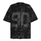 Men's Tie-dyed Letter Print Short-sleeved T-shirt - neomodest