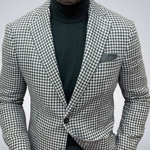 Men’s Two-buttoned Large Pocket Suit Jacket - Men’s Suit Jacket