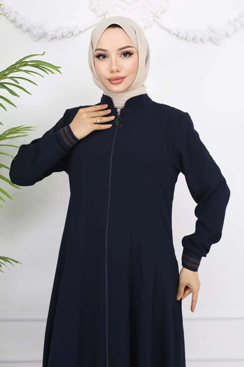 Mec Mevlana Abaya With Elastic Sleeves