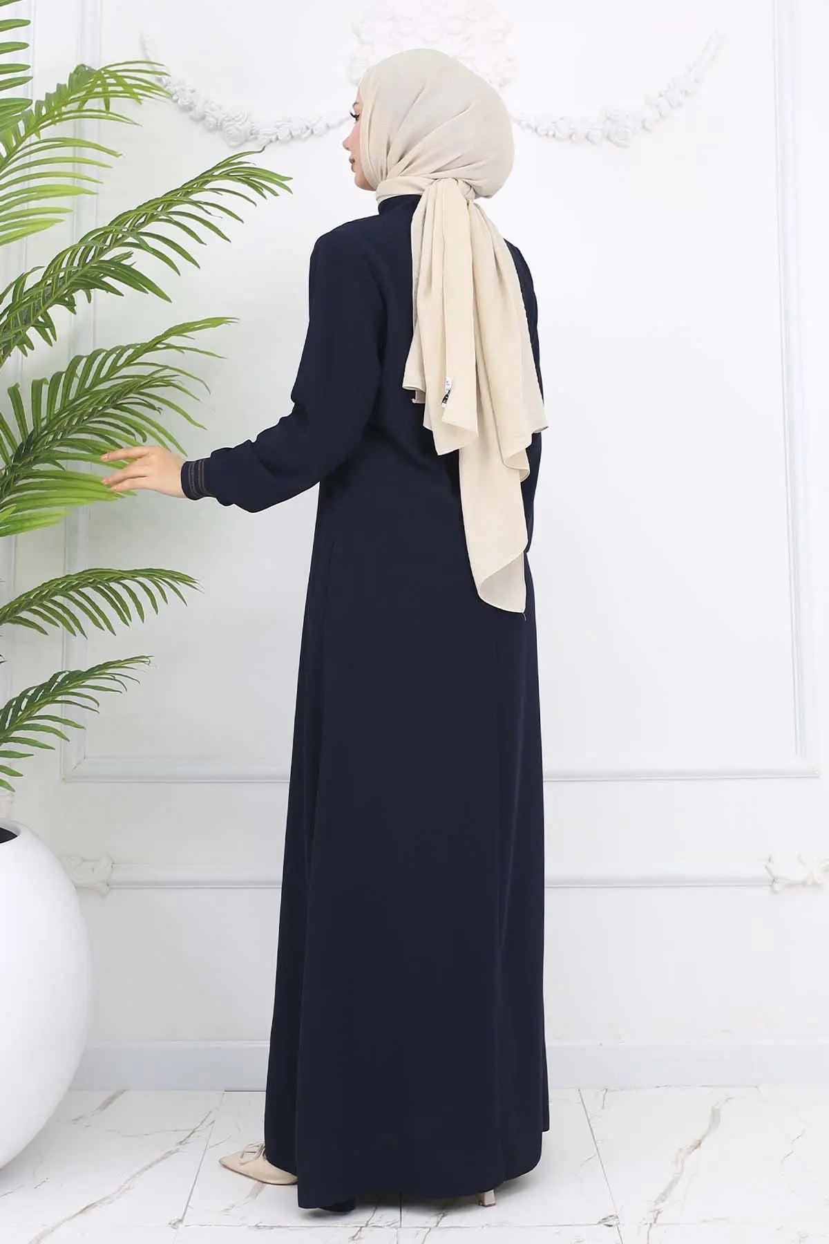 Mec Mevlana Abaya With Elastic Sleeves