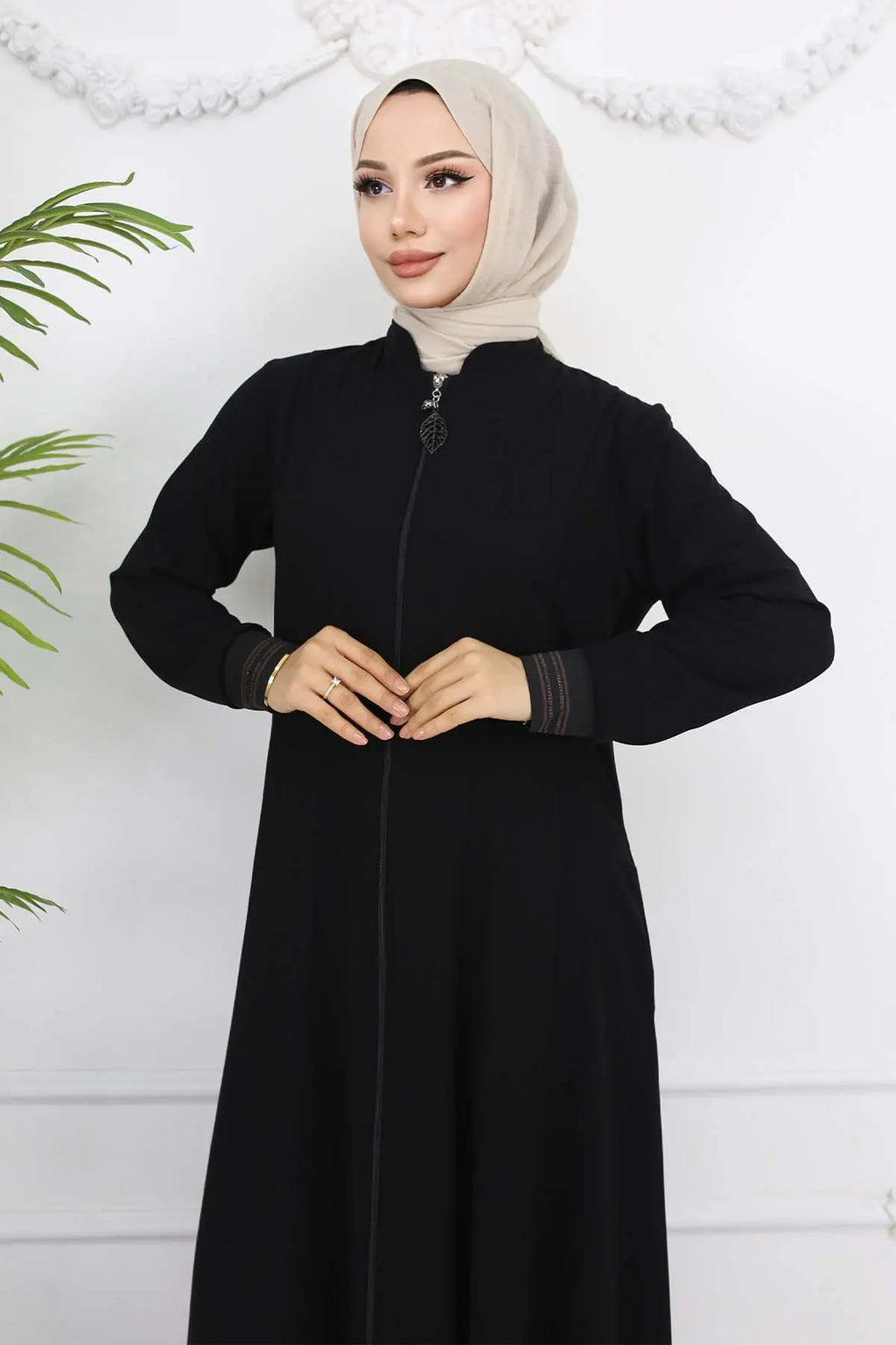 Mec Mevlana Abaya With Elastic Sleeves