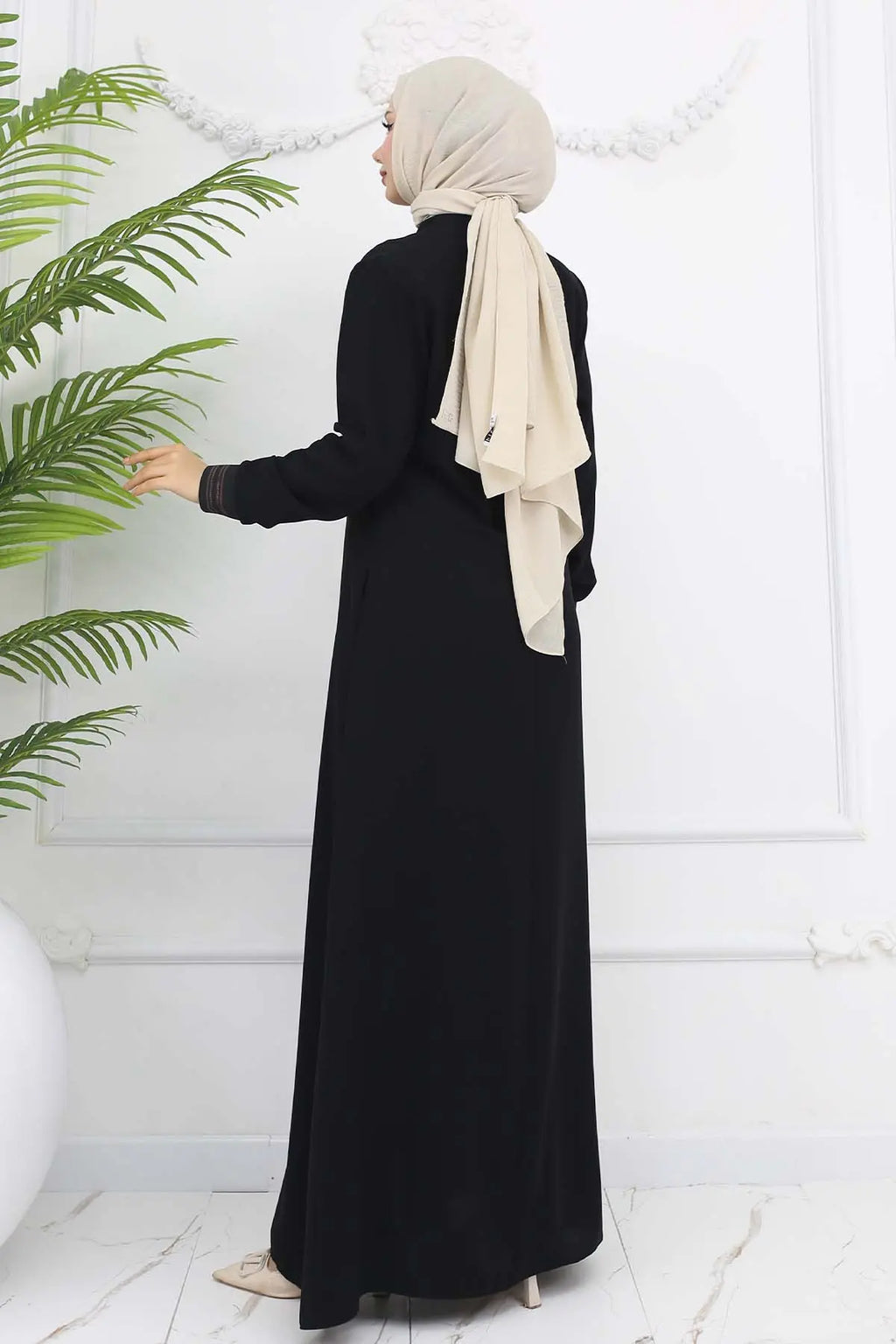 Mec Mevlana Abaya With Elastic Sleeves