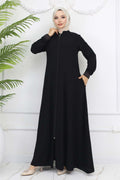 Mec Mevlana Abaya With Elastic Sleeves