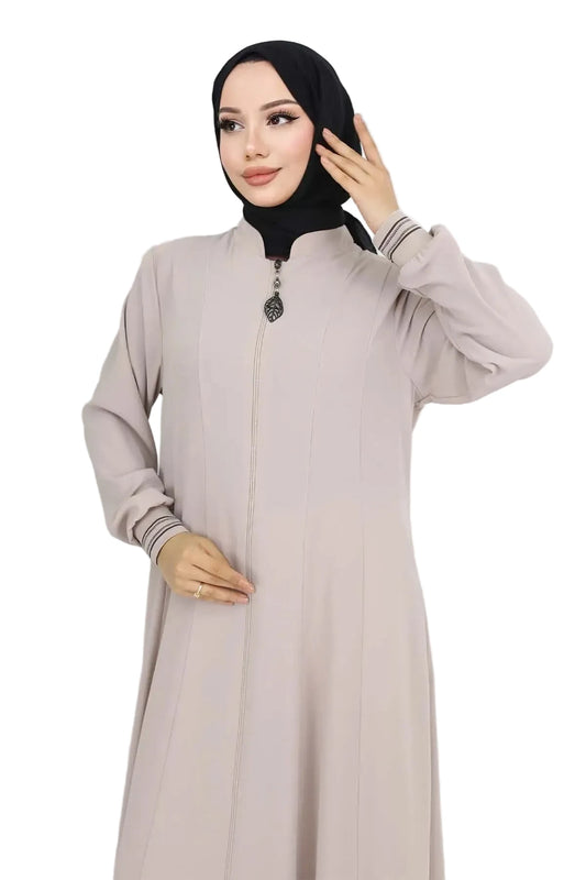 Mec Mevlana Abaya With Elastic Sleeves