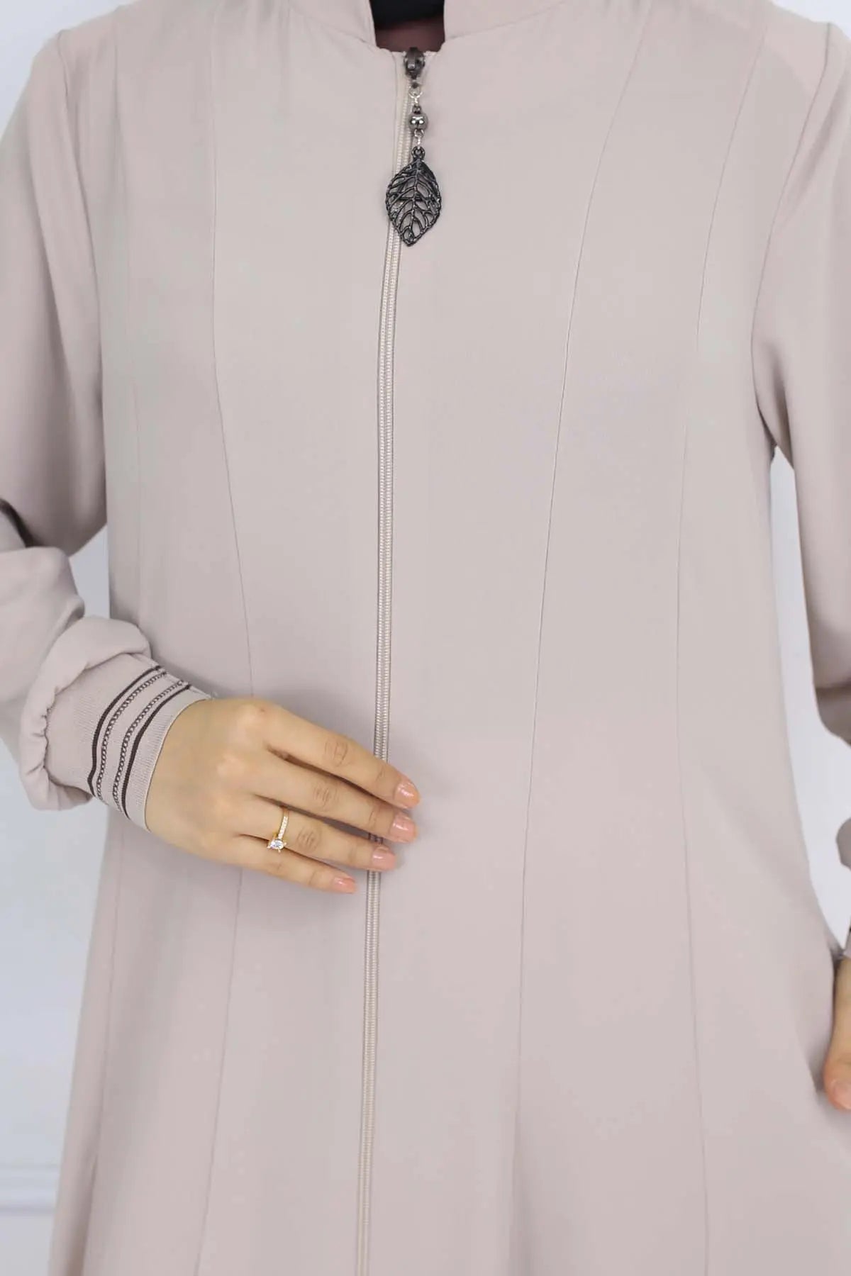 Mec Mevlana Abaya With Elastic Sleeves