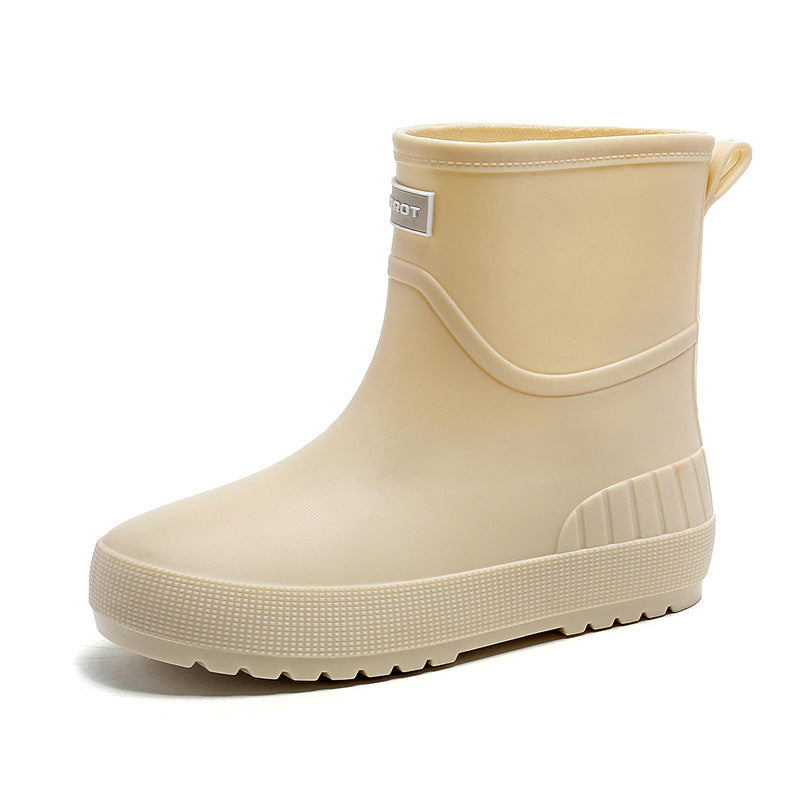 Mid-calf Women’s Stylish Water Shoes Outdoor Non-slip Adult Rain Boots - Women’s rainboots