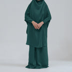 Middle Eastern Big Swing Solid Colour Children’s Prayer Dress Kids’ Abaya Set Girls’ Prayer Dress - Children’s Prayer