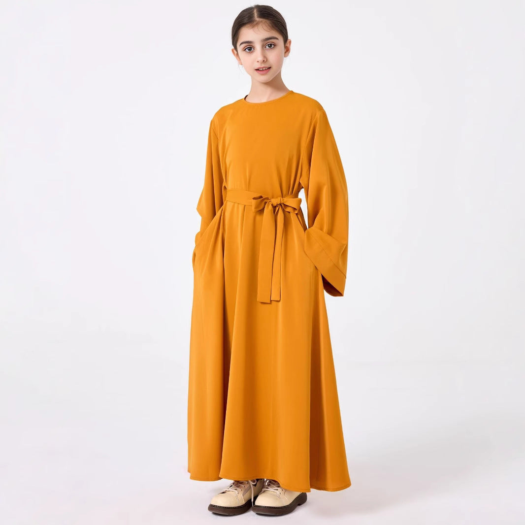 Middle Eastern Girls’ Abaya Robe - Girls’ Abaya Robe