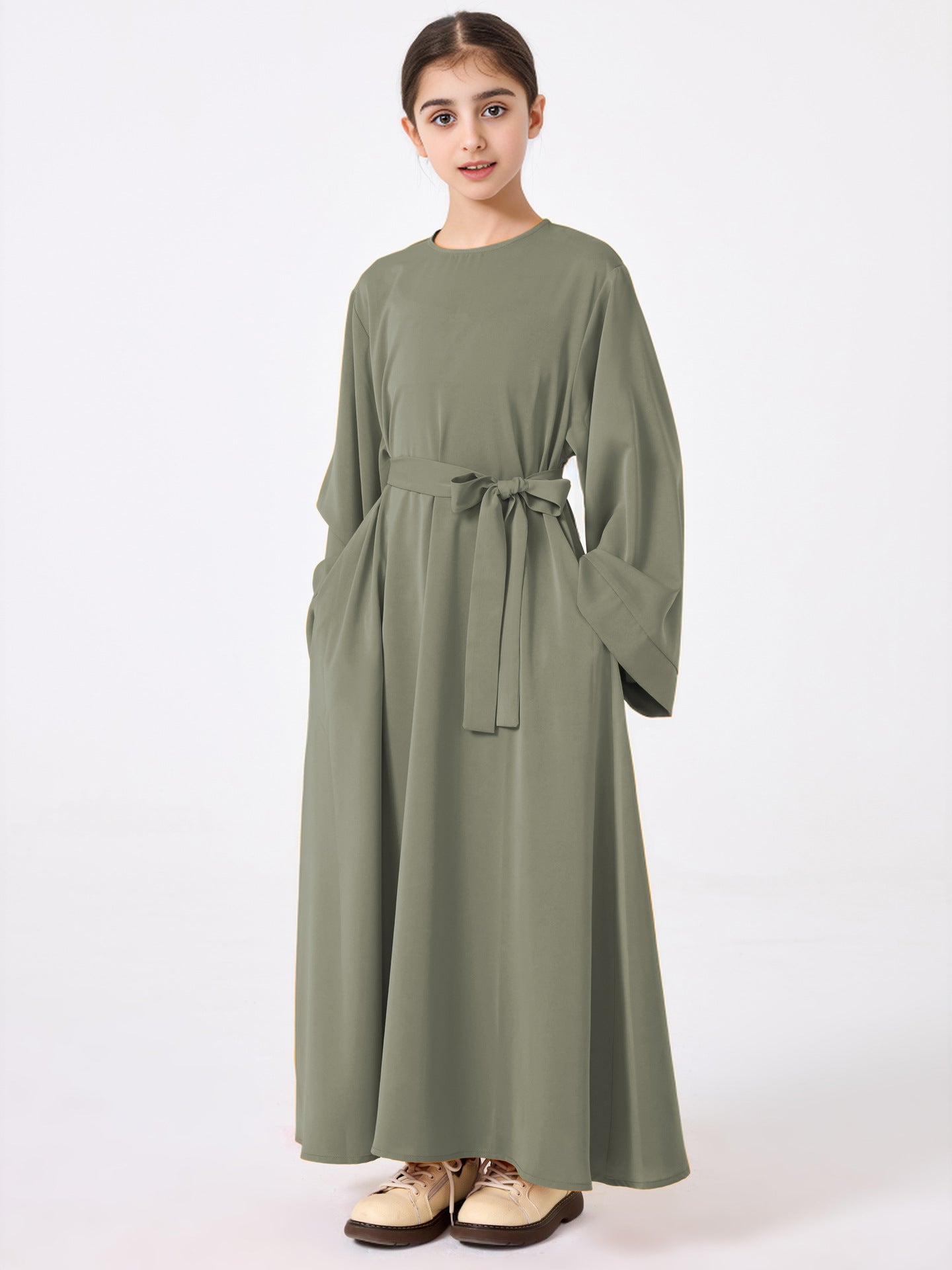 Middle Eastern Girls’ Abaya Robe - Girls’ Abaya Robe