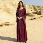 Middle Eastern Long Robe,Women’s Plus Size Evening Dress - Abaya Robe