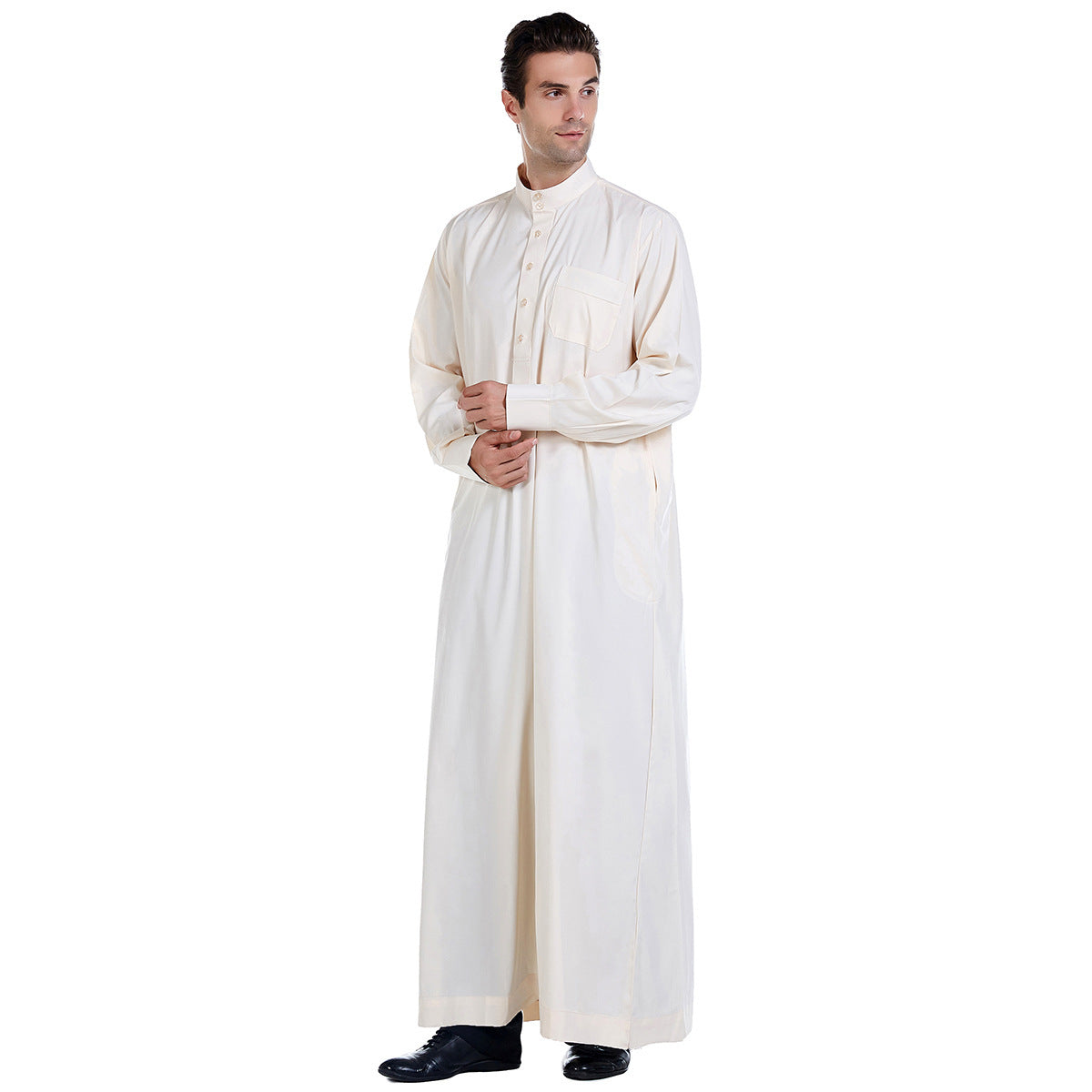 Middle Eastern Men’s Robe Prayer Robe - Beige / 2XL - Men’s Robe