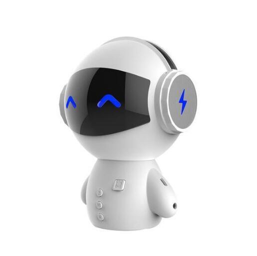 Mini Bluetooth Robot Speaker - White - Bluetooth speaker