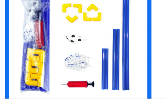 Folding Mini Football Soccer Ball with Goal Post Net - Soccer ball and net suit