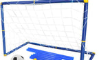 Folding Mini Football Soccer Ball with Goal Post Net - Soccer ball and net suit