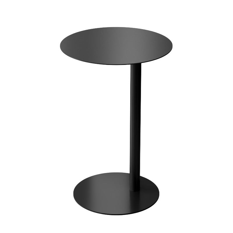 Mini Sofa Side Table Bedside Corner Table - Black / Diameter 40 High 50cm - Sofa table
