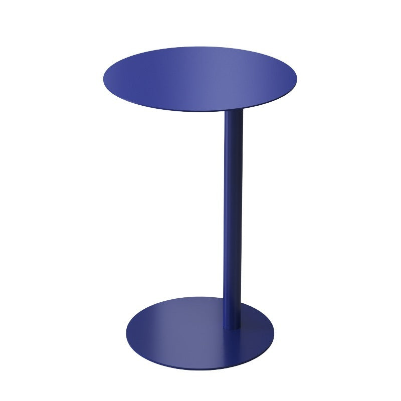 Mini Sofa Side Table Bedside Corner Table - Dark Blue / Diameter 40 High 50cm - Sofa table