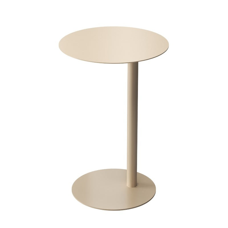 Mini Sofa Side Table Bedside Corner Table - Light Milk Coffee / Diameter 40 High 50cm - Sofa table