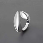 Minimal Art Irregular Ring - Silver - Ring