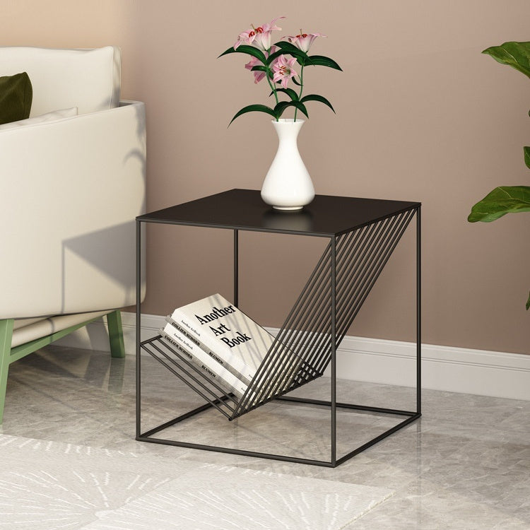 Minimalist Iron Art Sofa Side Table Corner Bedside Table - Living room table