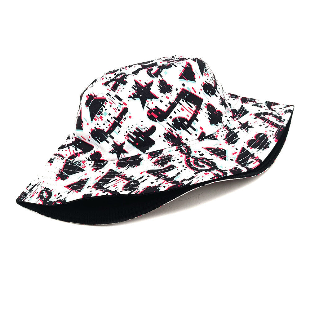 Musical Note Pattern Printed Bucket Hat Summer Outdoor Travel Cap - Note / M - Outdoor hat