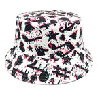Musical Note Pattern Printed Bucket Hat Summer Outdoor Travel Cap - Note / M - Outdoor hat