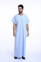 Muslim Arab Middle Eastern Men’s Robe - Blue / 3XL - Men’s Robe