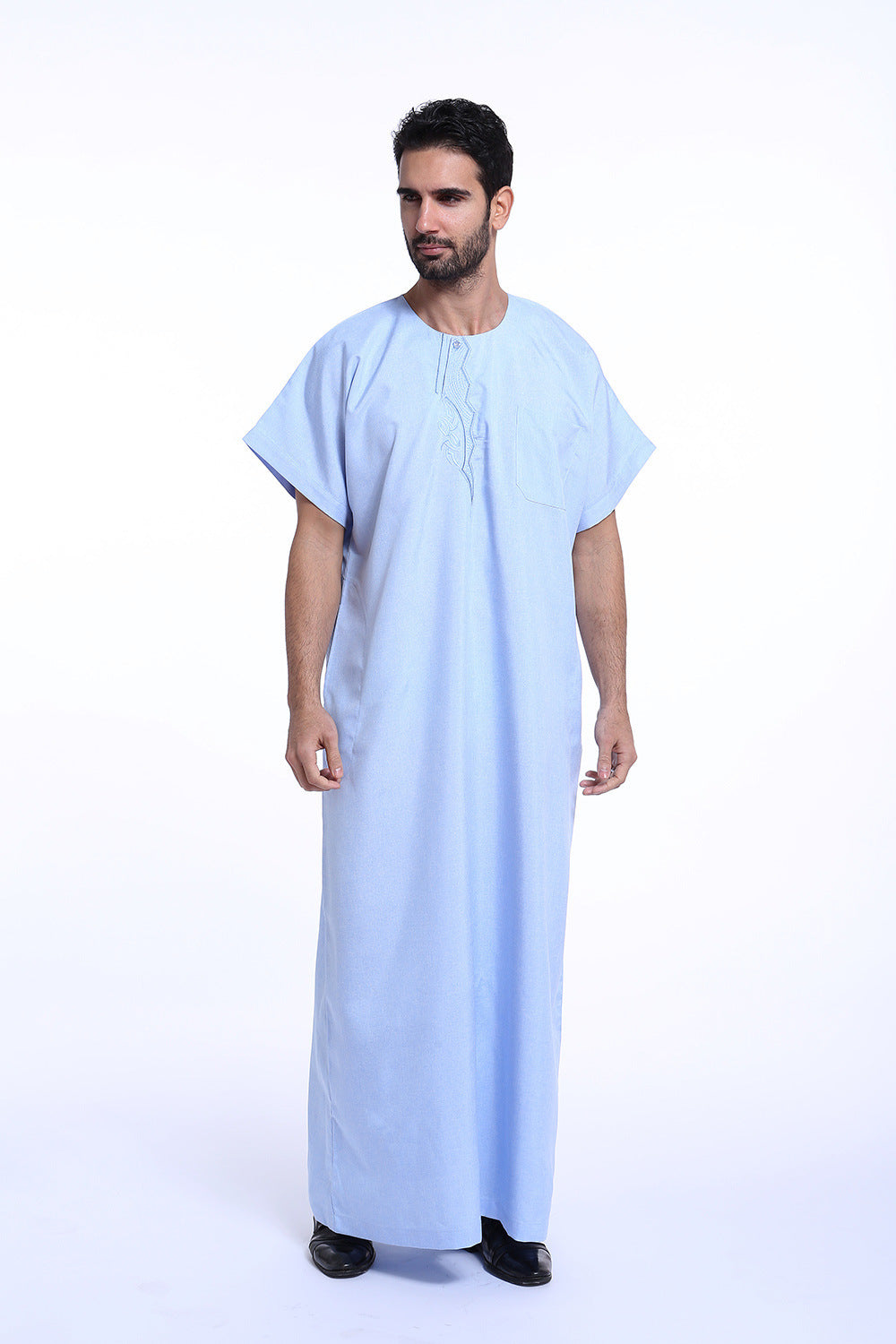 Muslim Arab Middle Eastern Men’s Robe - Blue / 3XL - Men’s Robe