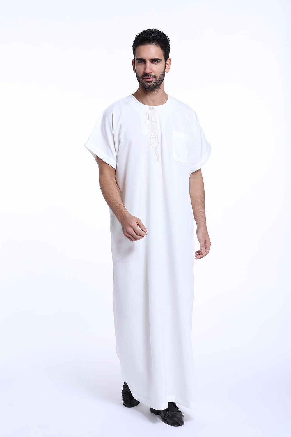 Muslim Arab Middle Eastern Men’s Robe - White / 3XL - Men’s Robe