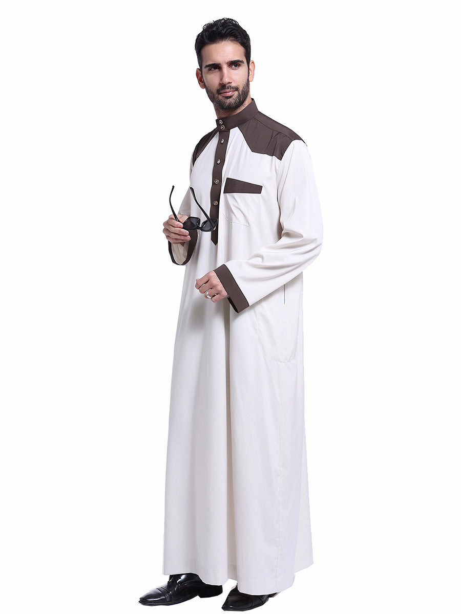 Muslim Middle Eastern Men’s Robe - Beige / 3XL - Men’s Robe