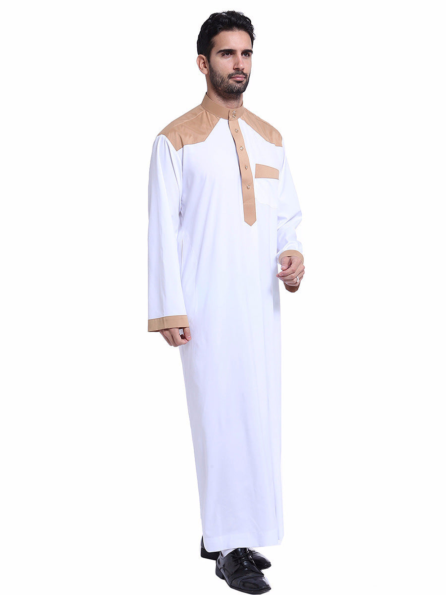 Muslim Middle Eastern Men’s Robe - White / 3XL - Men’s Robe