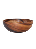 Natural Wooden Bowl Sustainable Household Fruit Bowl Salad Bowl for Home & Restaurant Wooden Kitchen Utensils - Brown